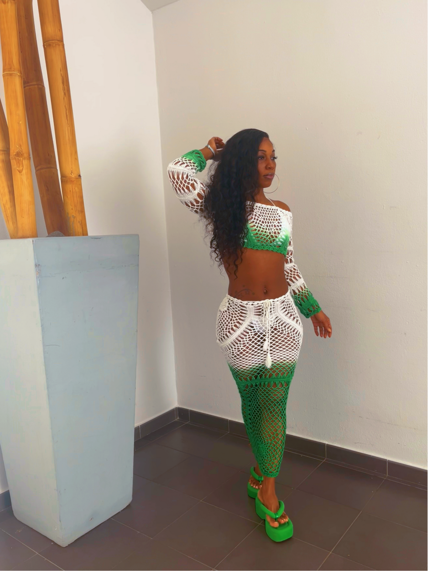 Lily crochet skirt set