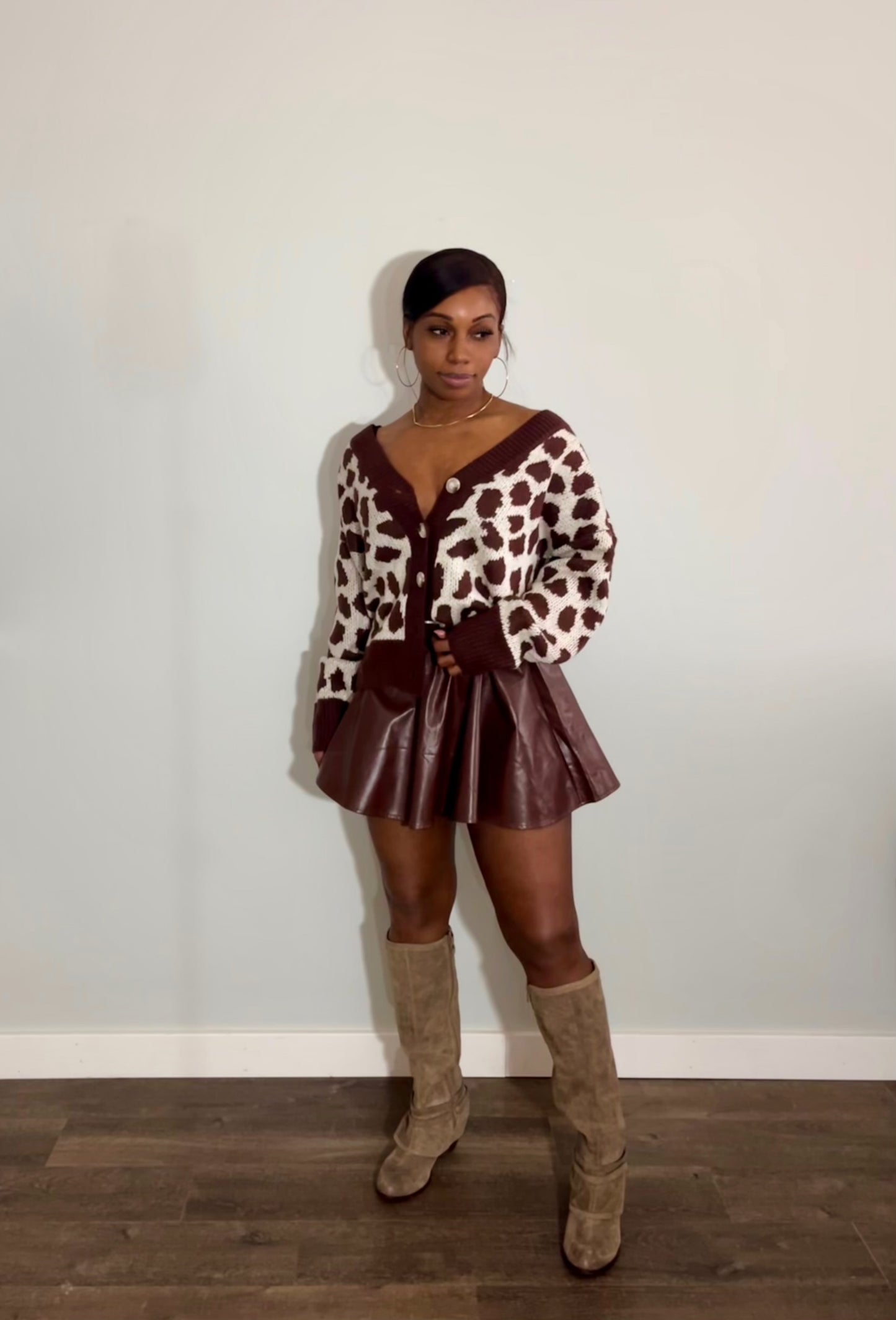 Spot Me Animal print sweater