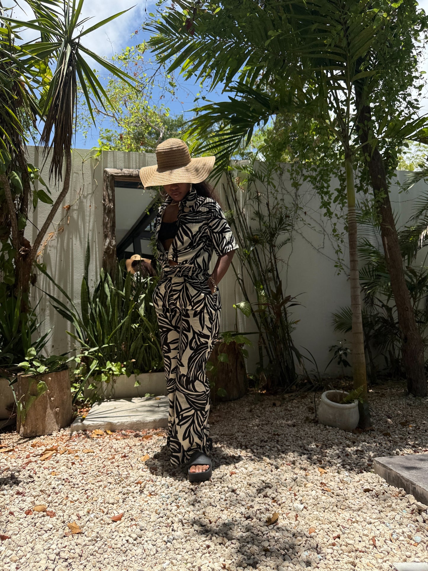 Cenote two piece floral set