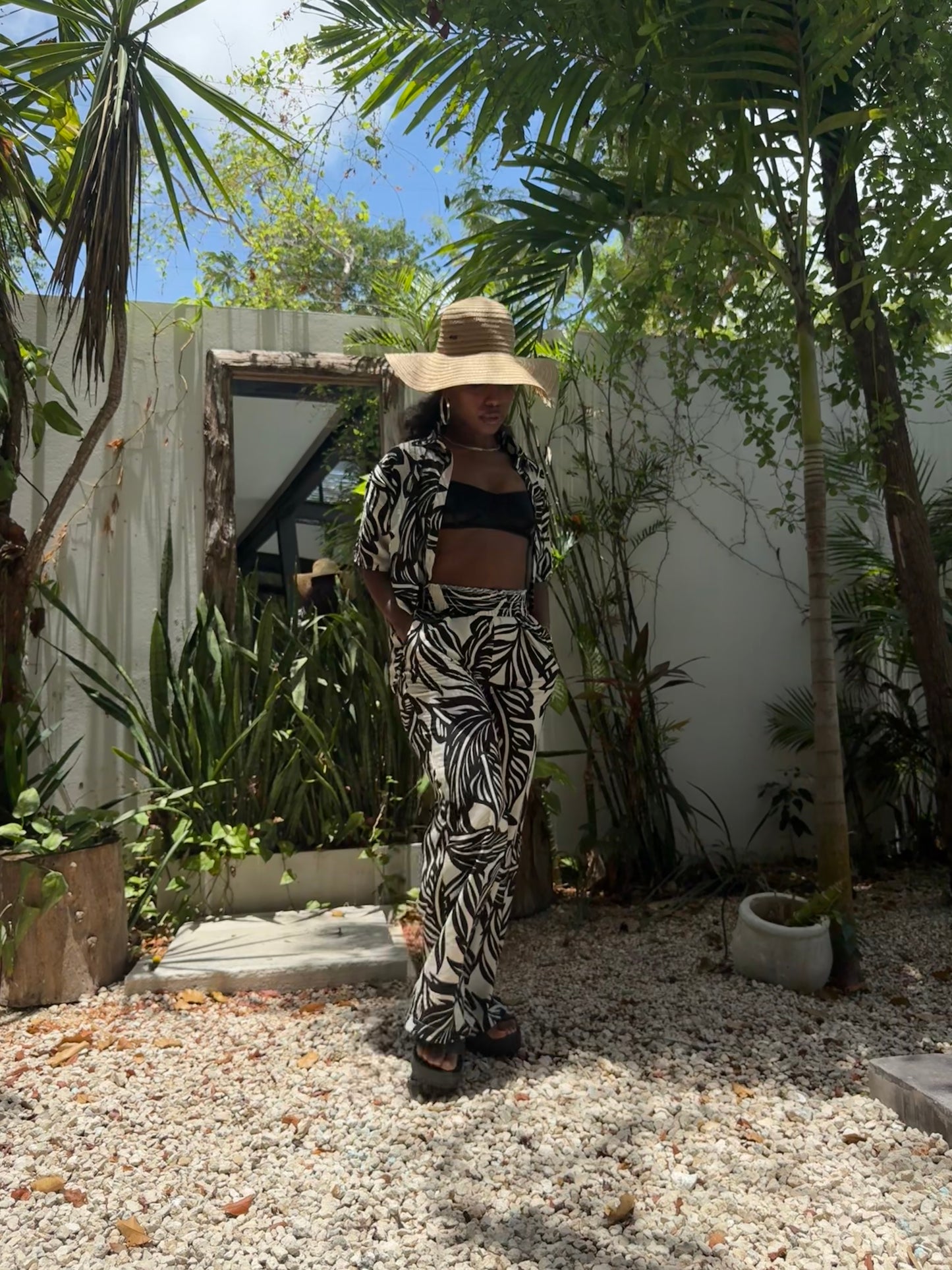 Cenote two piece floral set