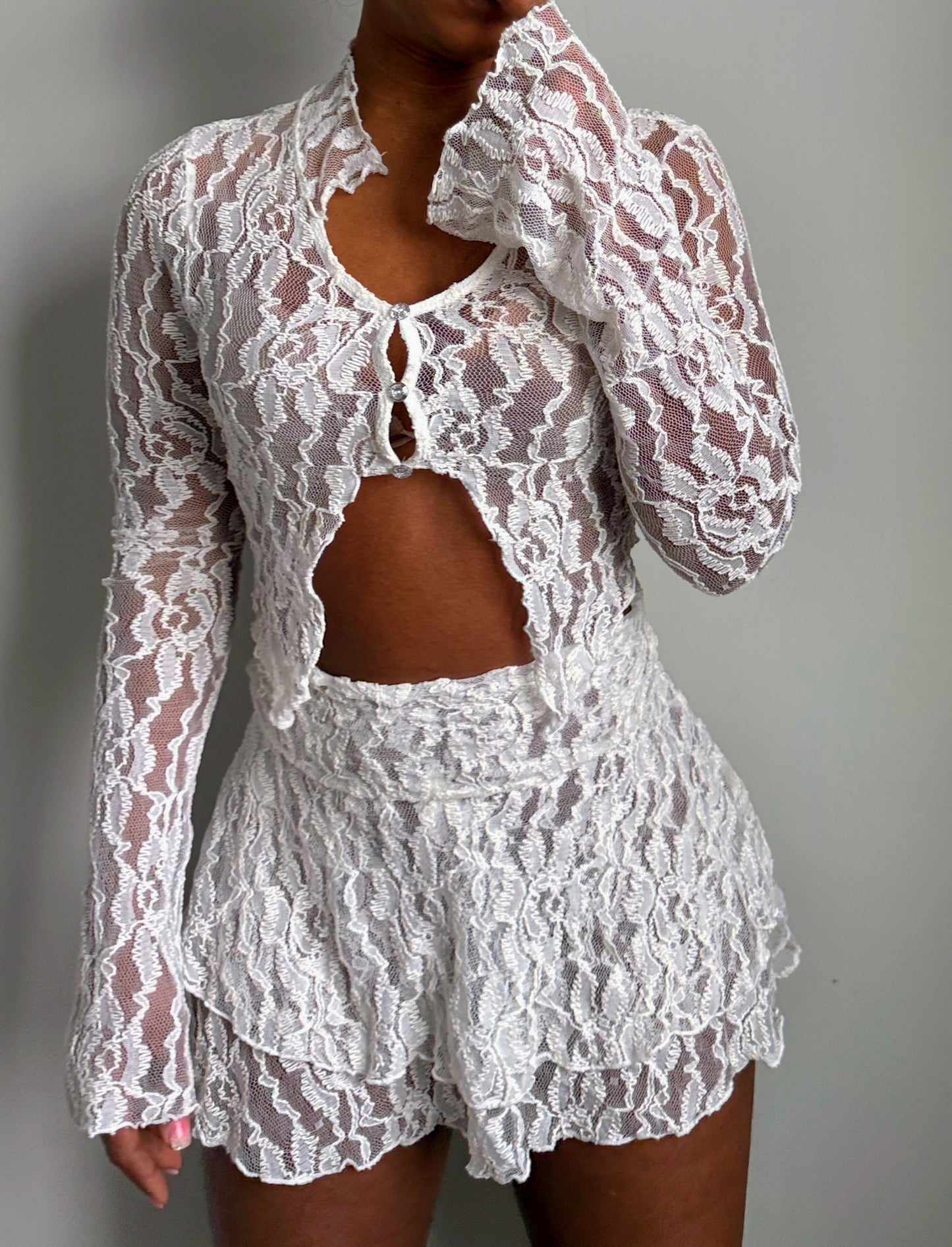 Living Lace two piece skirt set